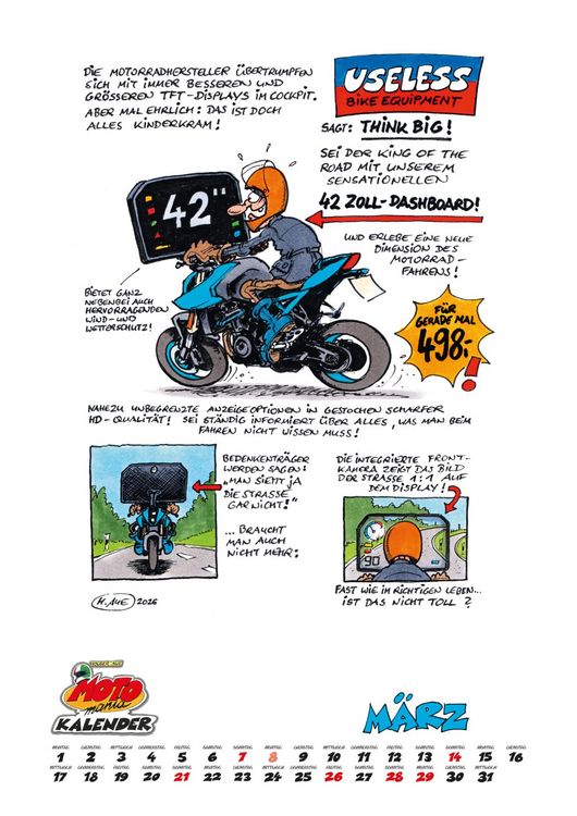 Produktbild: MOTOmania Kalender 2027: Monatskalender im Gro&szlig;format