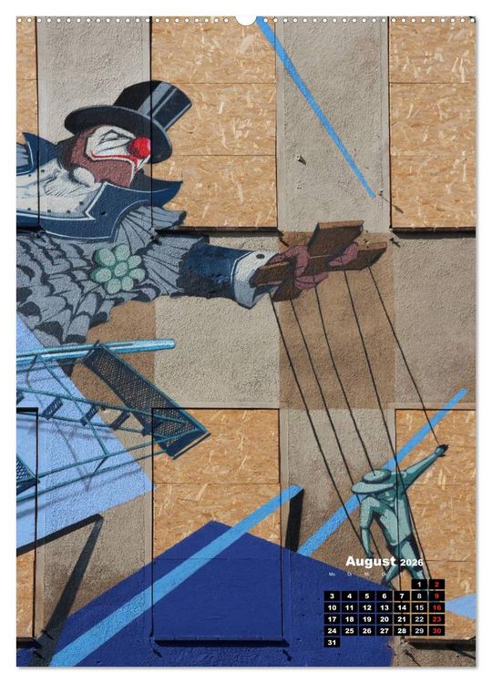 Produktbild: Graffiti & Streetart 2026 (Wandkalender 2026 DIN A2 hoch), CALVENDO Monatskalender