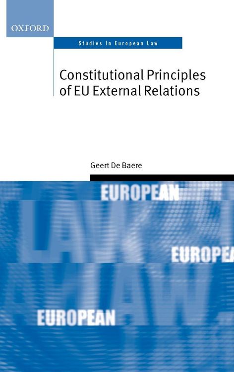 Produktbild: Constitutional Principles of Eu External Relations