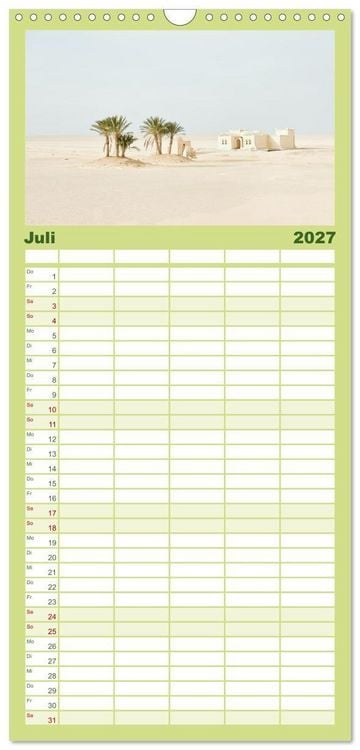 Produktbild: Familienplaner 2027 - &Auml;gypten - Im Land der Pyramiden mit 5 Spalten (Wandkalender, 21 x 45 cm) CALVENDO