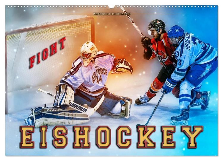 Produktbild: Eishockey - Fight (Wandkalender 2026 DIN A2 quer), CALVENDO Monatskalender