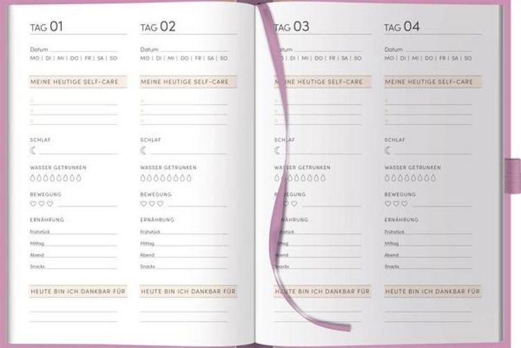 Produktbild: Self-care-Tagebuch Flieder