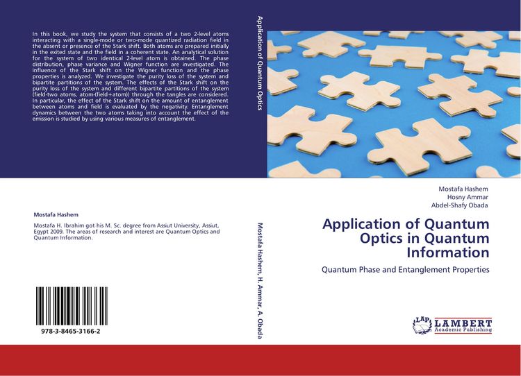 Produktbild: Application of Quantum Optics in Quantum Information