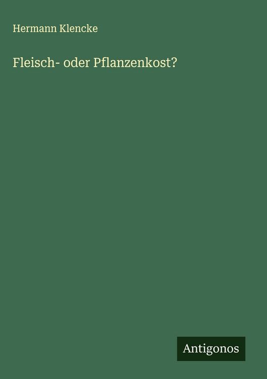 Produktbild: Fleisch- oder Pflanzenkost?