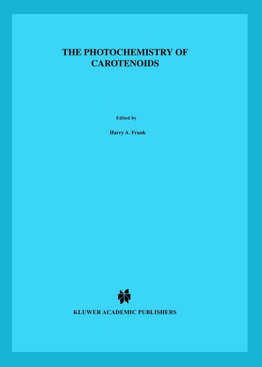 Produktbild: The Photochemistry of Carotenoids