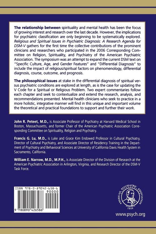 Produktbild: Religious and Spiritual Issues in Psychiatric Diagnosis