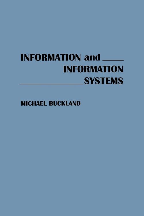 Produktbild: Information and Information Systems