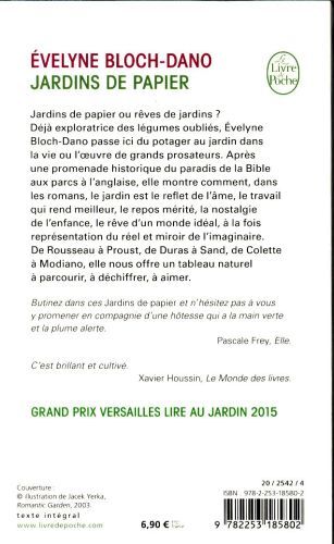 Produktbild: Jardins de papier : de Rousseau &agrave; Modiano