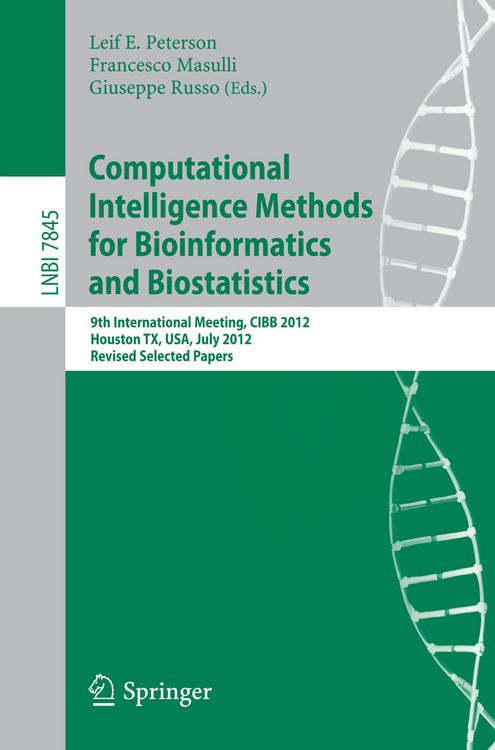 Produktbild: Computational Intelligence Methods for Bioinformatics and Biostatistics