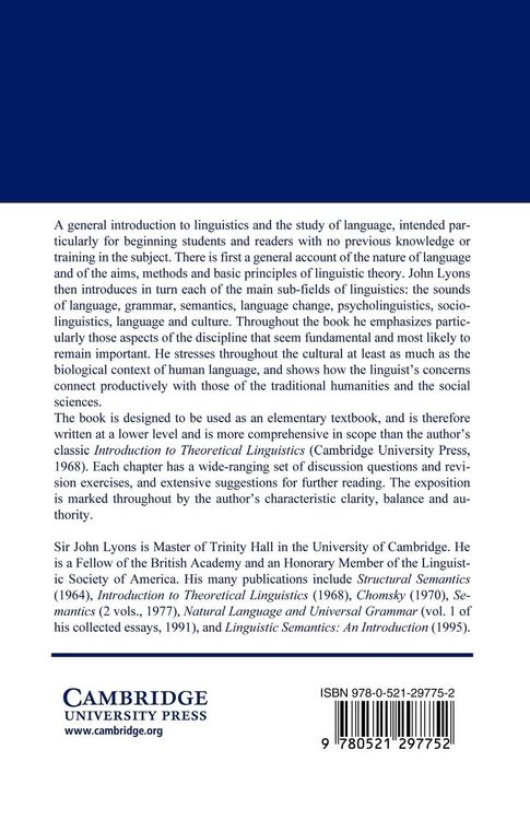 Produktbild: Language and Linguistics