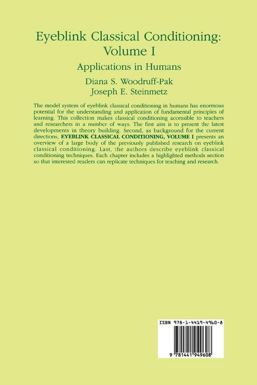 Produktbild: Eyeblink Classical Conditioning Volume 1