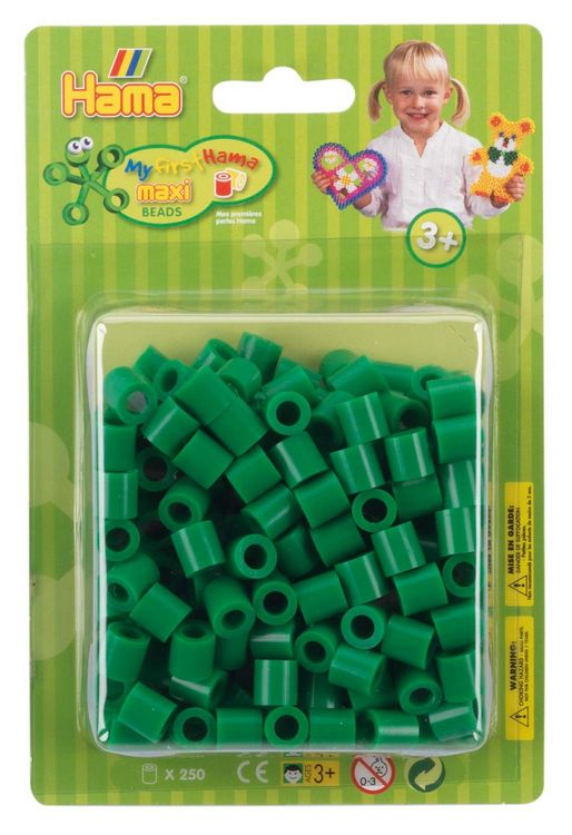 Produktbild: HAMA Maxi Blister-Packung mit 250 Perlen Gr&uuml;n