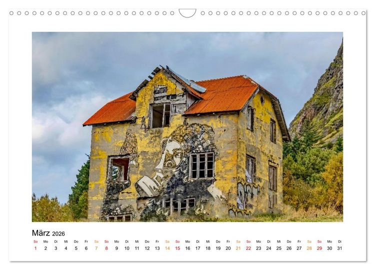 Produktbild: Zwischen Fjord und Flamme (Wandkalender 2026 DIN A3 quer), CALVENDO Monatskalender
