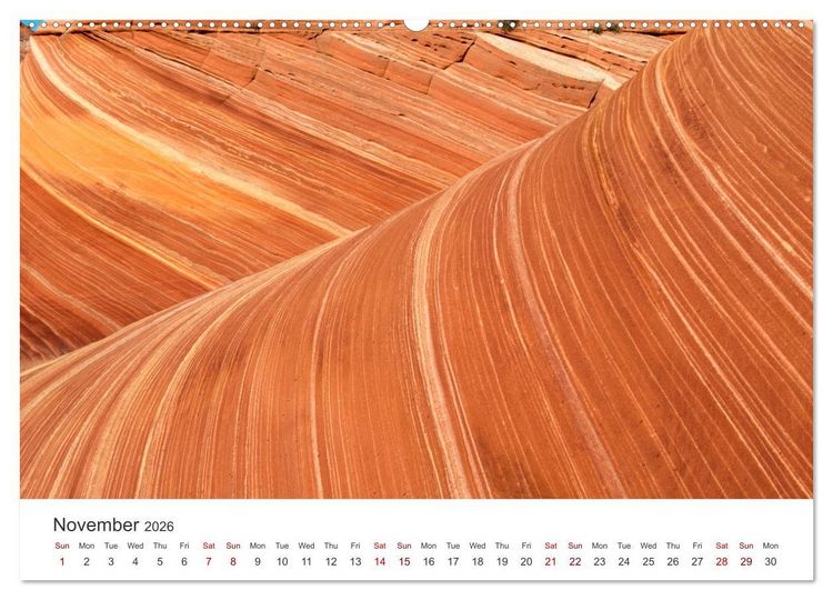 Produktbild: Paria Canyon The Wave (Wall Calendar 2026 DIN A2 landscape), CALVENDO 12 Month Wall Calendar