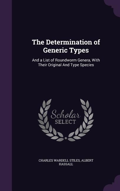 Produktbild: The Determination of Generic Types: And a List of Roundworm Genera, With Their Original And Type Species