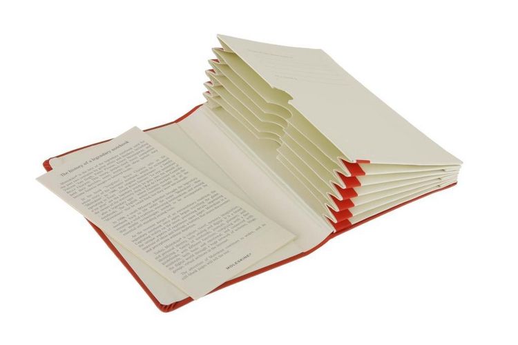 Produktbild: Cuaderno Rojo Con 6 Bolsillos