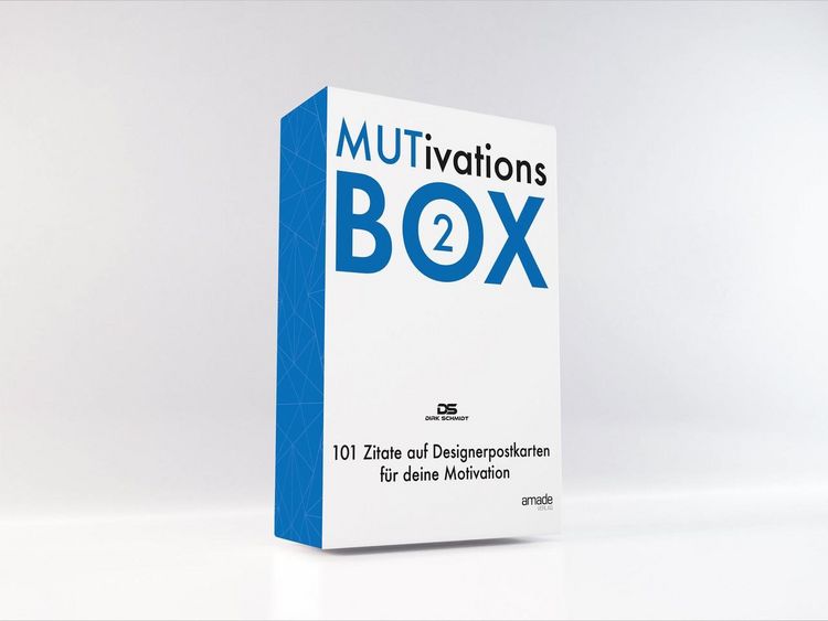 Produktbild: MUTivationsbox 2 - 101 Zitate auf Designerpostkarten f&uuml;r deine Motivation