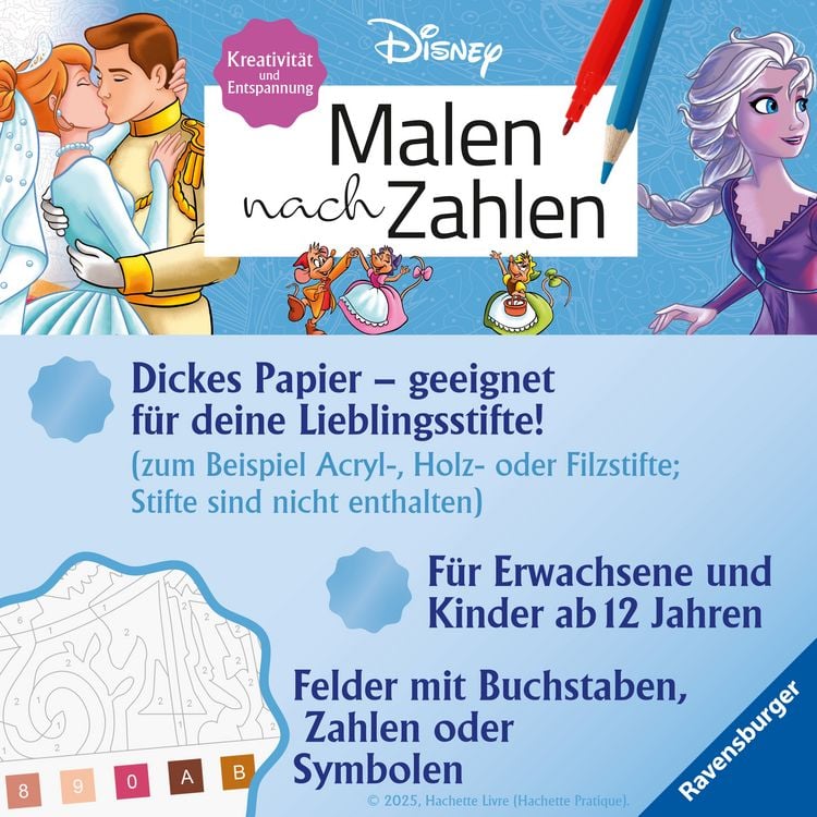 Produktbild: Disney - Malen nach Zahlen: Love Stories
