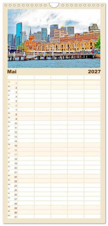 Produktbild: Familienplaner 2027 - Sydney - beeindruckende Metropole mit 5 Spalten (Wandkalender, 21 x 45 cm) CALVENDO