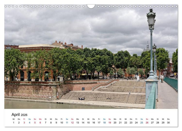 Produktbild: Frankreichs gro&szlig;e St&auml;dte - Toulouse (Wandkalender 2026 DIN A3 quer), CALVENDO Monatskalender