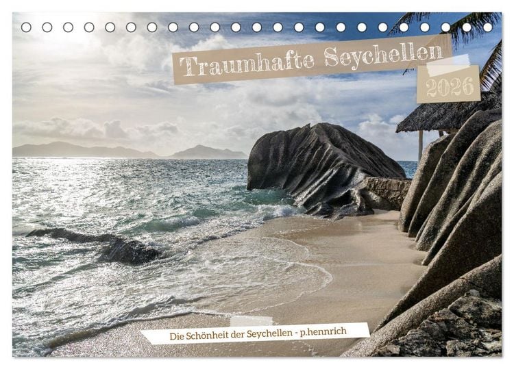 Produktbild: Traumhafte Seychellen (Tischkalender 2026 DIN A5 quer), CALVENDO Monatskalender