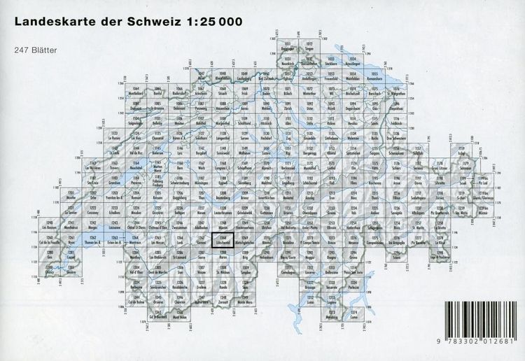 Produktbild: Swisstopo 1 : 25 000 L&ouml;tschental