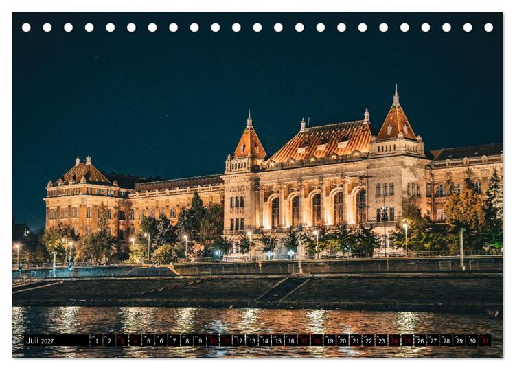 Produktbild: Glanzvolles Budapest (Tischkalender 2027 DIN A5 quer), CALVENDO Monatskalender