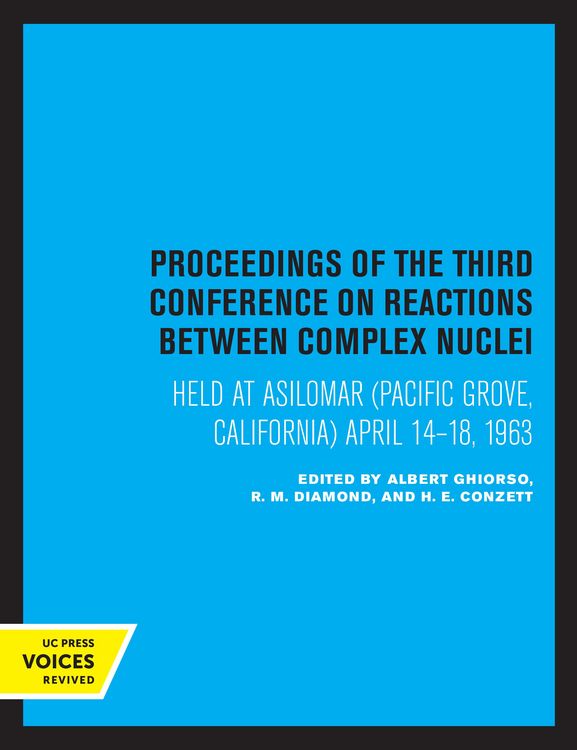 Produktbild: Proceedings of the Third Conference on Reactions between Complex Nuclei