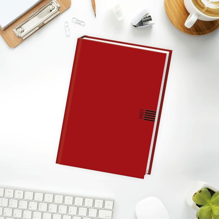 Produktbild: Tages-Cheftimer A5, rot 2027