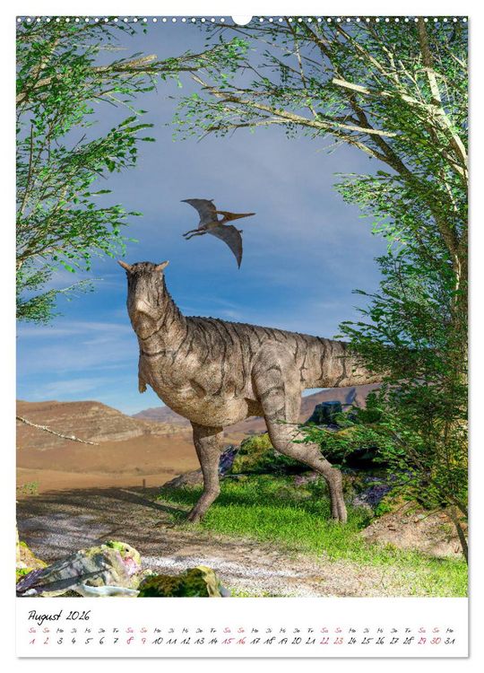 Produktbild: Dinosaurier aus der Vergangenheit (hochwertiger Premium Wandkalender 2026 DIN A2 hoch), Kunstdruck in Hochglanz