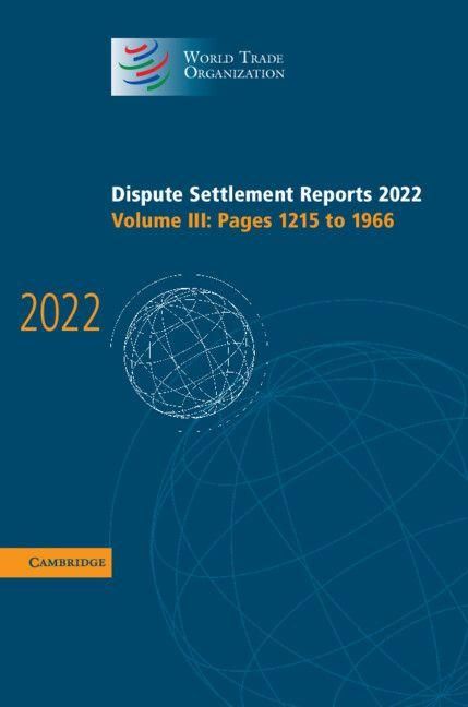 Produktbild: Dispute Settlement Reports 2022