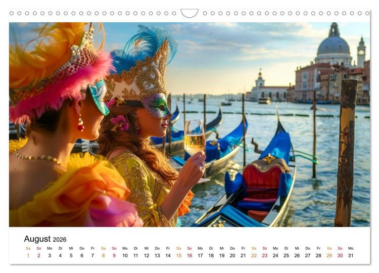 Produktbild: Karneval - sch&ouml;ne Momente weltweit (Wandkalender 2026 DIN A3 quer), CALVENDO Monatskalender