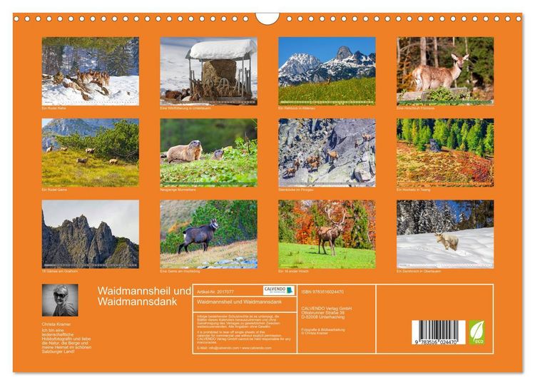 Produktbild: Waidmannsheil und Waidmannsdank (Wandkalender 2026 DIN A3 quer), CALVENDO Monatskalender