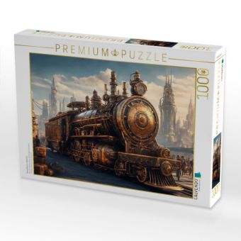 Produktbild: CALVENDO Puzzle Dampflock im Bahnhof | 1000 Teile Lege-Gr&ouml;&szlig;e 64x48cm Foto-Puzzle f&uuml;r gl&uuml;ckliche Stunden