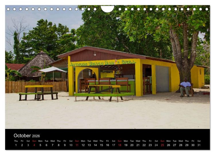 Produktbild: Jamaica Sun and Beaches (Wall Calendar 2026 DIN A4 landscape), CALVENDO 12 Month Wall Calendar