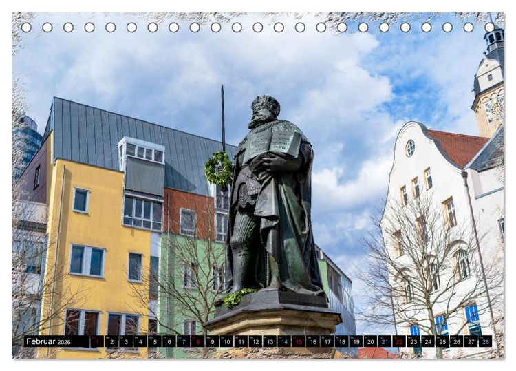 Produktbild: Jena attraktiv (Tischkalender 2026 DIN A5 quer), CALVENDO Monatskalender