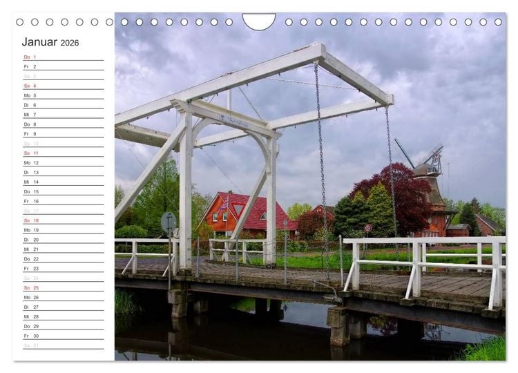 Produktbild: Ostfriesland - zwischen Watt und Moor (Wandkalender 2026 DIN A4 quer), CALVENDO Monatskalender