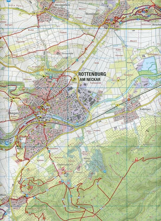 Produktbild: W241 Wanderkarte 1:25 000 Rottenburg am Neckar