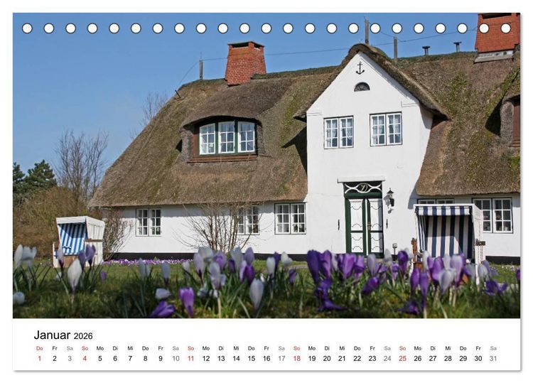 Produktbild: Friesenh&auml;user (Tischkalender 2026 DIN A5 quer), CALVENDO Monatskalender
