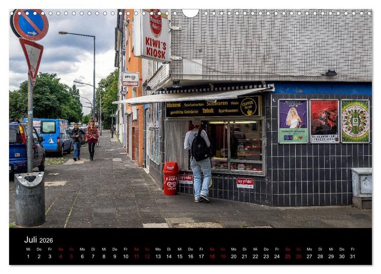 Produktbild: K&ouml;lsche Veedelskultur. B&uuml;dchen, Kioske und Trinkhallen. (Wandkalender 2026 DIN A3 quer), CALVENDO Monatskalender