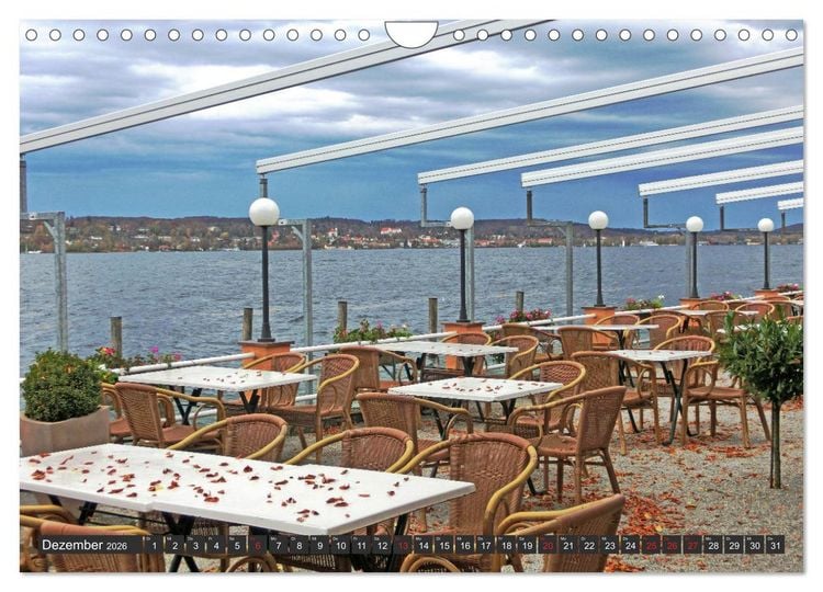 Produktbild: Starnberger See - Auf den Spuren von Ludwig II. und Sisi (Wandkalender 2026 DIN A4 quer), CALVENDO Monatskalender