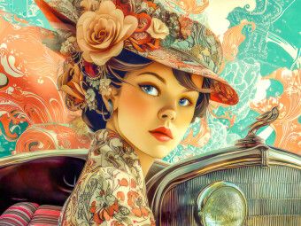 Produktbild: CALVENDO Puzzle Die Epoche Art Nouveau | 1000 Teile Lege-Gr&ouml;&szlig;e 64x48cm Foto-Puzzle f&uuml;r gl&uuml;ckliche Stunden
