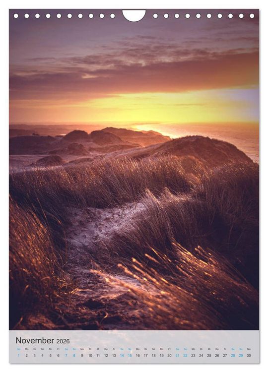 Produktbild: D&auml;nemarks Nordseek&uuml;ste - Vom Ringk&oslash;bing-Fjord bis zur Jammerbucht (Wandkalender 2026 DIN A4 hoch), CALVENDO Monatskalender
