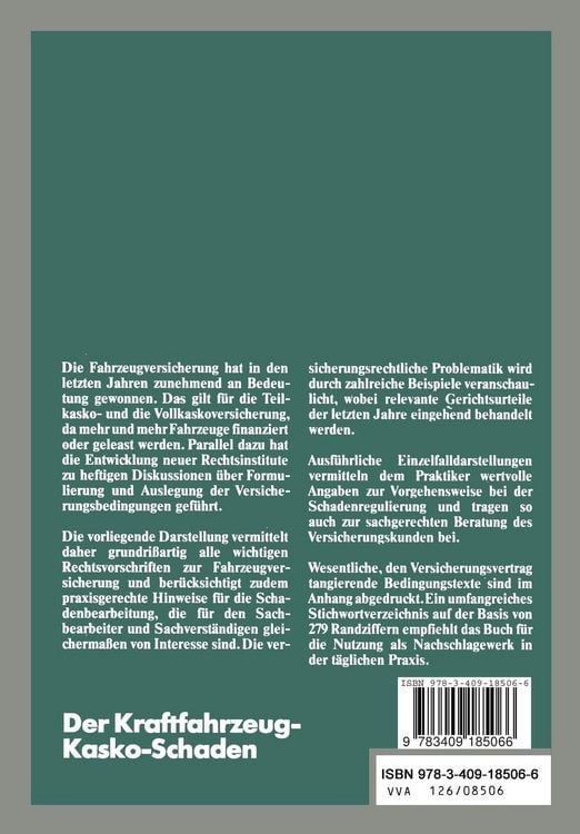 Produktbild: Der Kraftfahrzeug-Kasko-Schaden