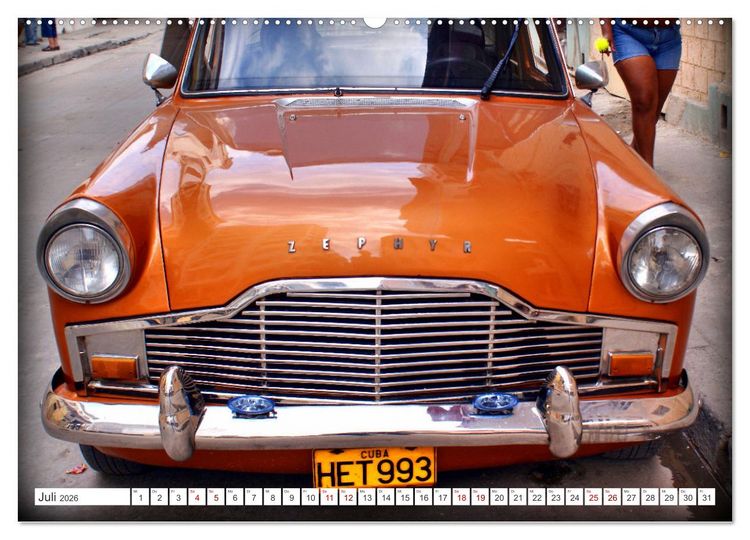 Produktbild: ZEPHYR - Ein britischer Ford in Kuba (hochwertiger Premium Wandkalender 2026 DIN A2 quer), Kunstdruck in Hochglanz