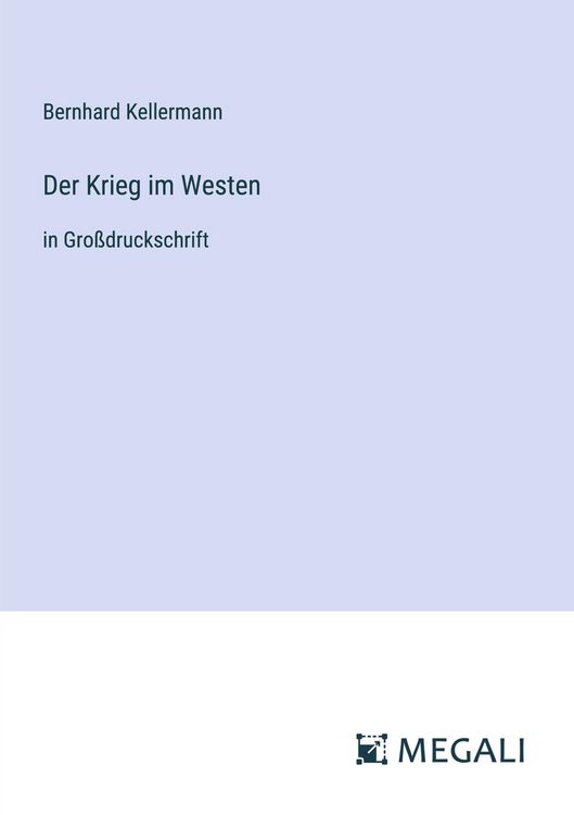 Produktbild: Der Krieg im Westen