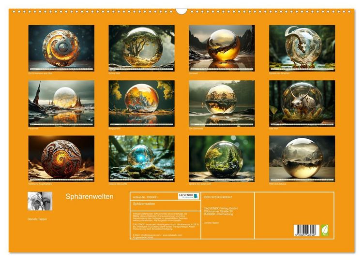 Produktbild: Sph&auml;renwelten (Wandkalender 2026 DIN A2 quer), CALVENDO Monatskalender