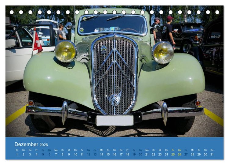 Produktbild: Citroen Traction Avant (Tischkalender 2026 DIN A5 quer), CALVENDO Monatskalender