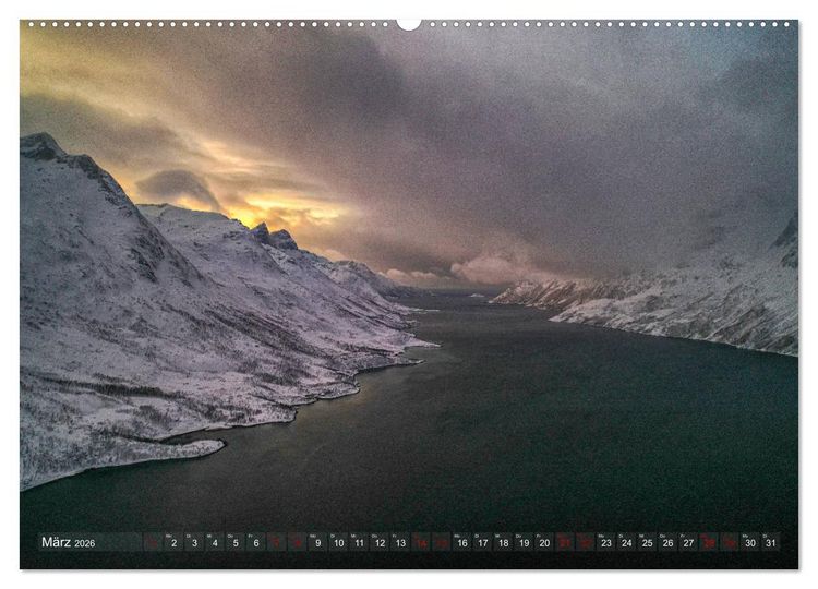 Produktbild: Polarnacht in Troms&oslash; (Wandkalender 2026 DIN A2 quer), CALVENDO Monatskalender