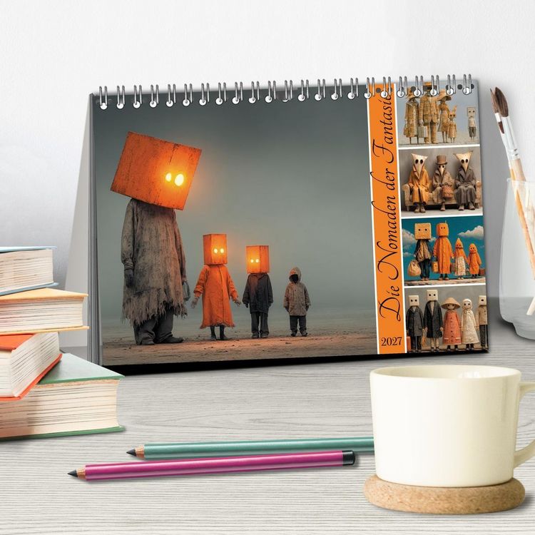 Produktbild: Die Nomaden der Fantasie (Tischkalender 2027 DIN A5 quer), CALVENDO Monatskalender